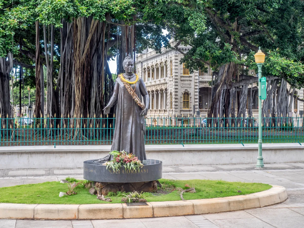 Historical scene from the Hawaiian Kingdom era showing traditional Hawaiian culture and governance
