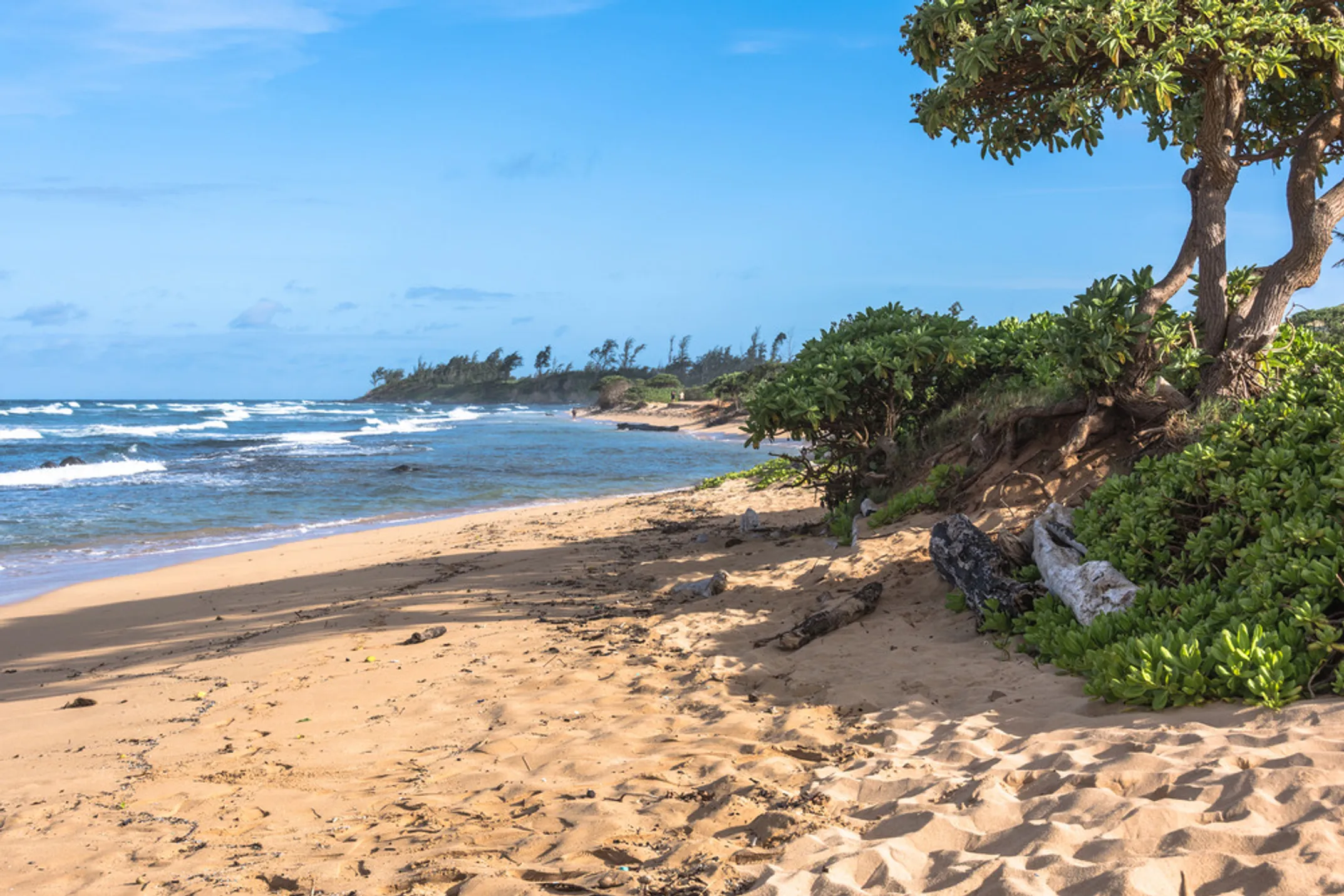 Scenic Lihue coastline in Kauai