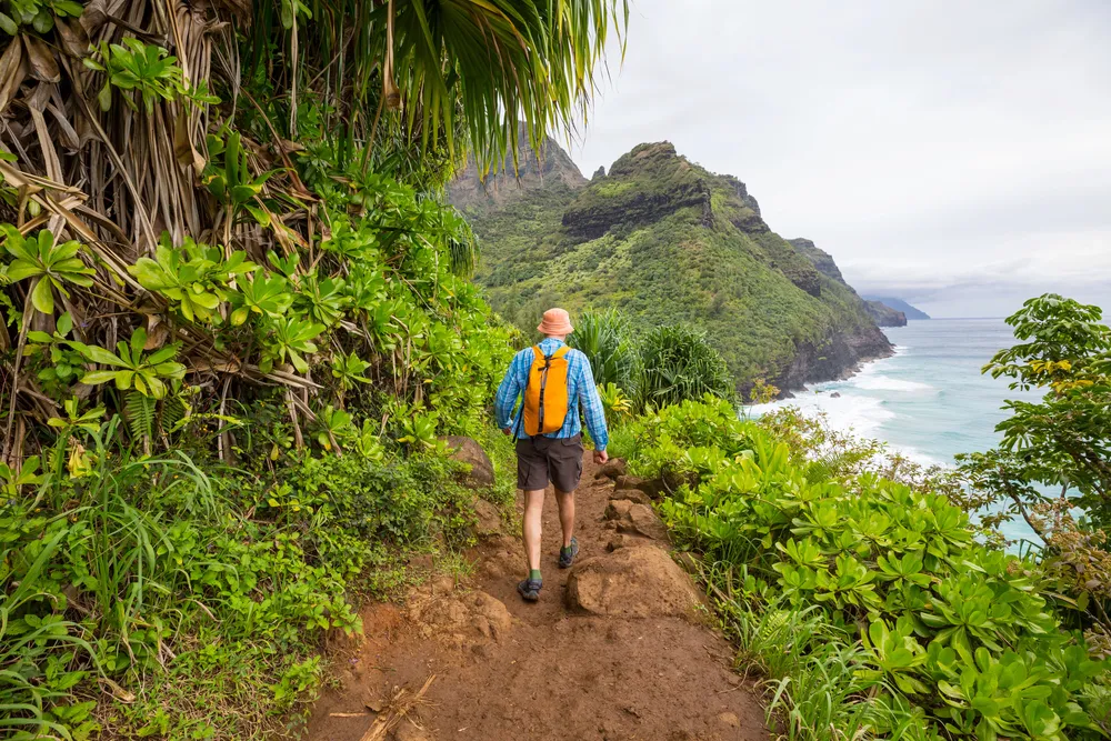 Hikers exploring the Koloa Heritage Trail