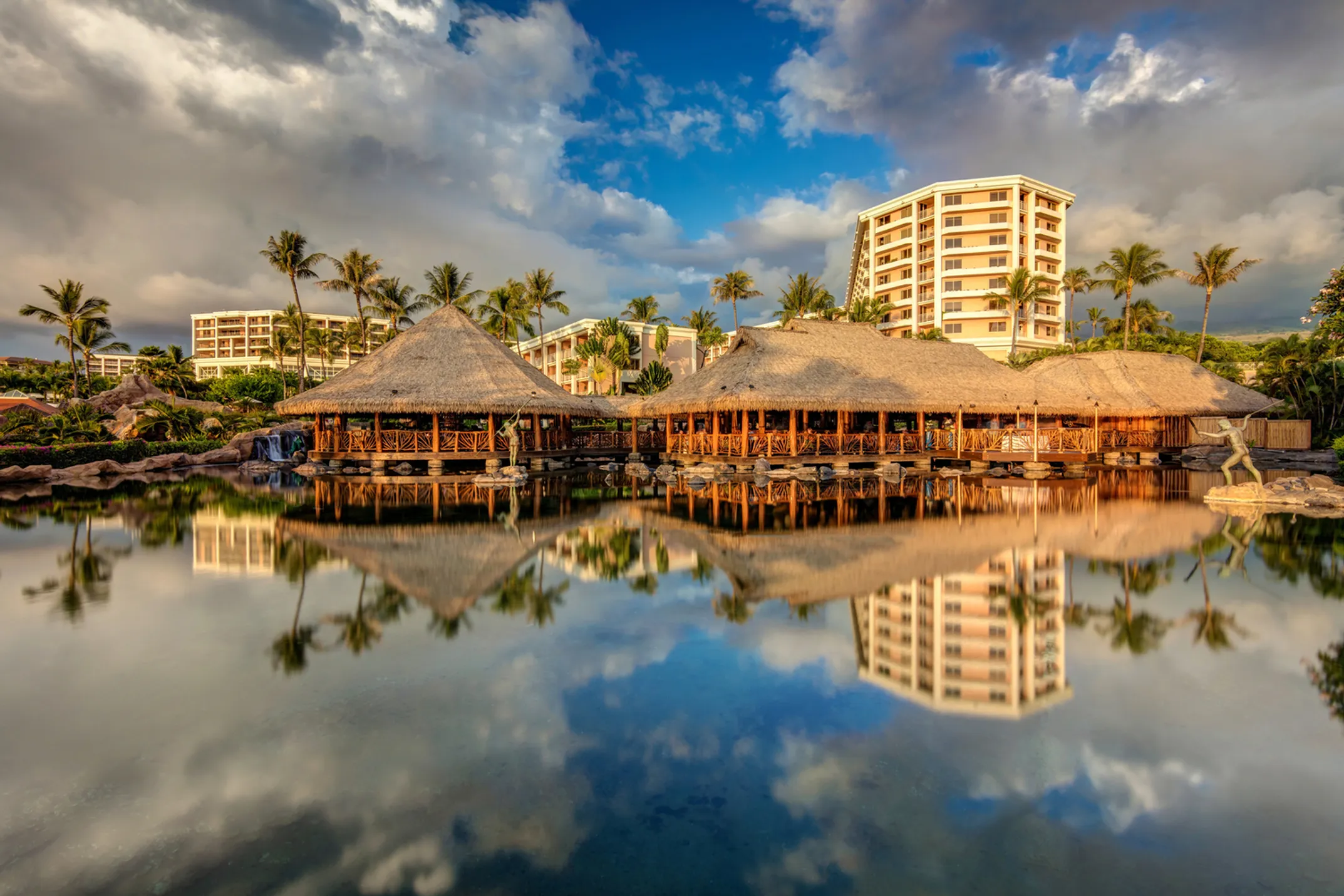 Traditional Hawaiian poke bowl with fresh ahi tuna and limu seaweed