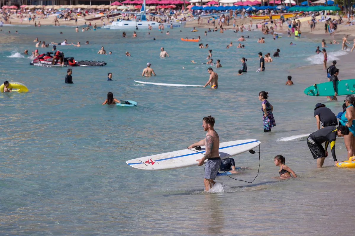 Family enjoying water activities on Big Island