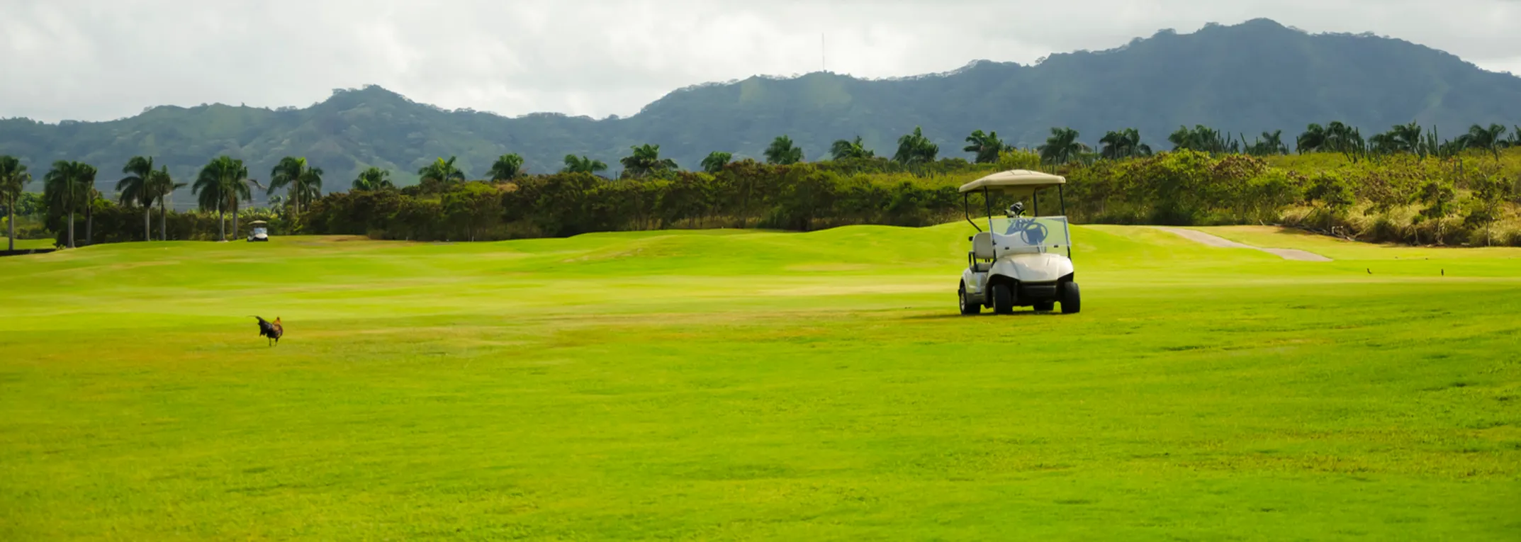 Local golf course with volcano views on Hawaii's Big Island