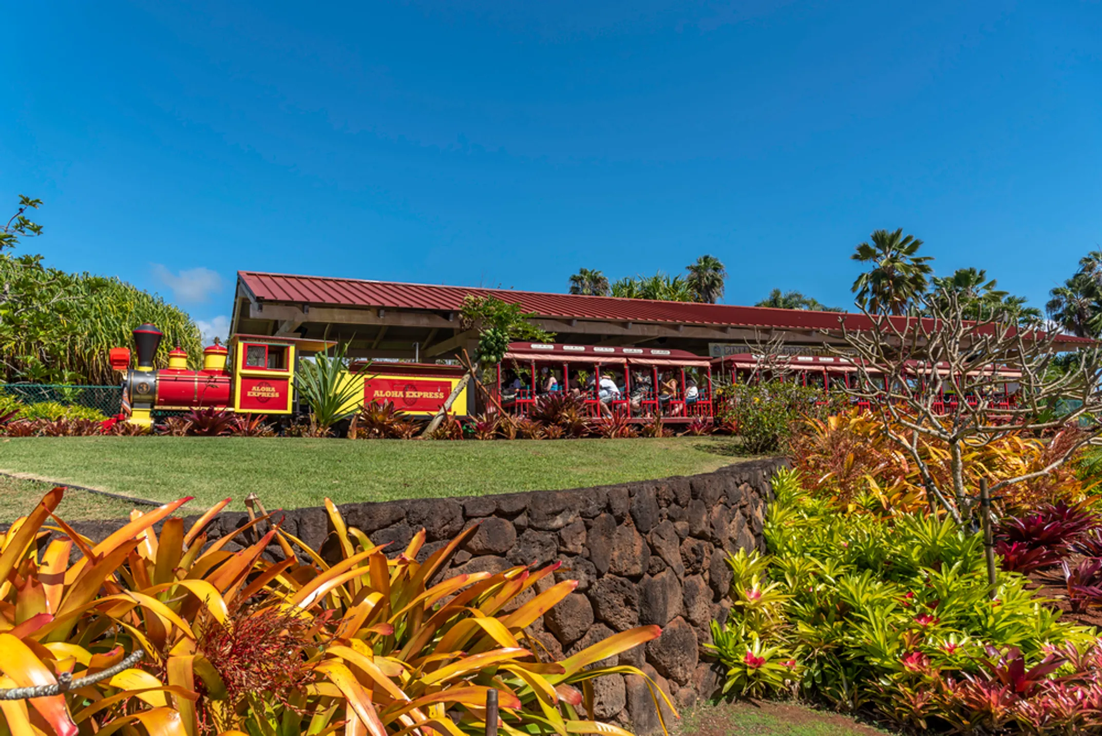 Ancient Hawaiian heiau temple on Kauai overlooking lush valley