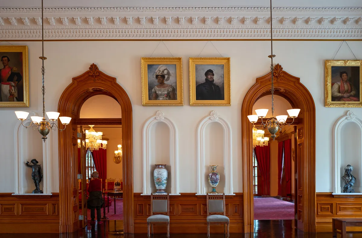Ancient Hawaiian cultural site with sacred stones