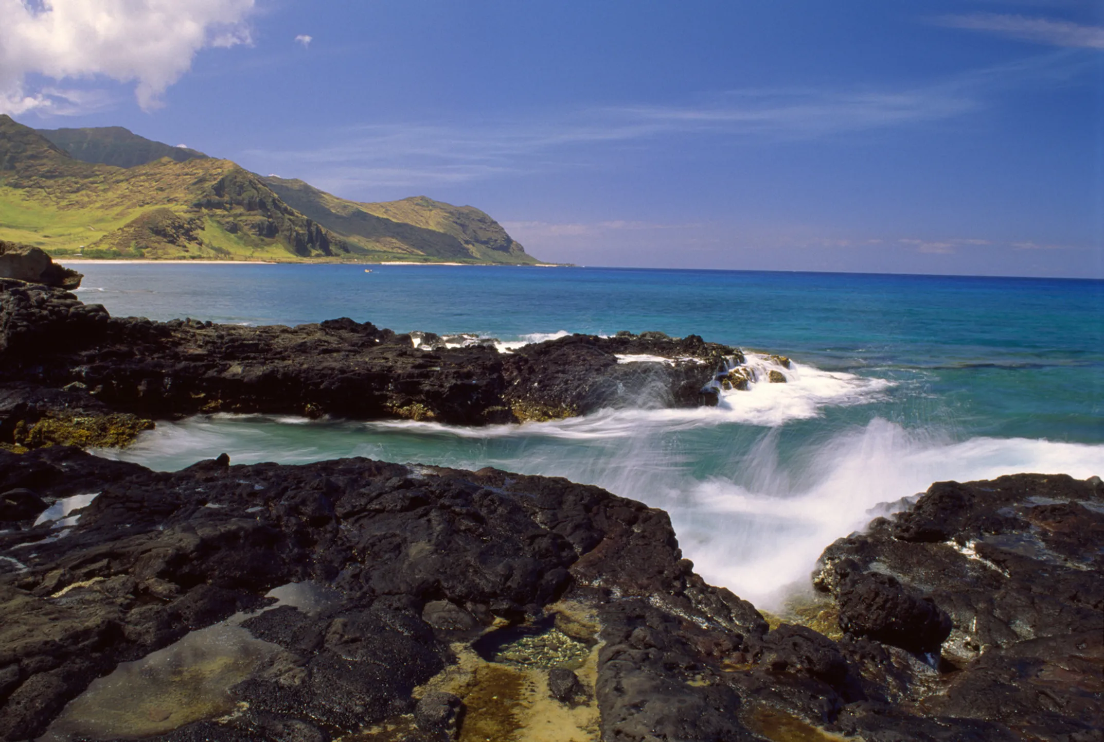 Ka Lae South Point dramatic coastline with volcanic cliffs