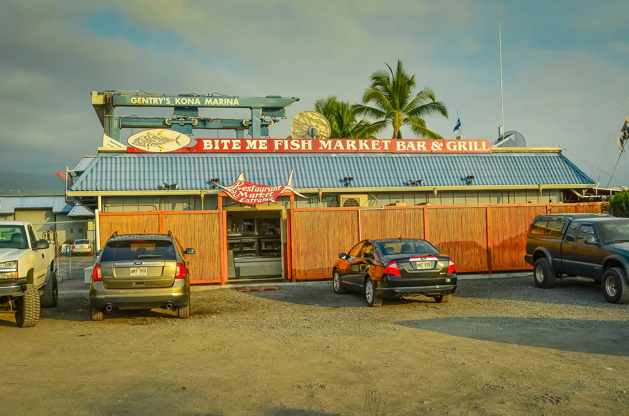 Maui restaurant and food scene background