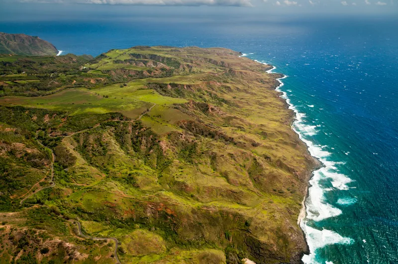 Halawa Valley on Molokai with traditional Hawaiian family guiding visitors