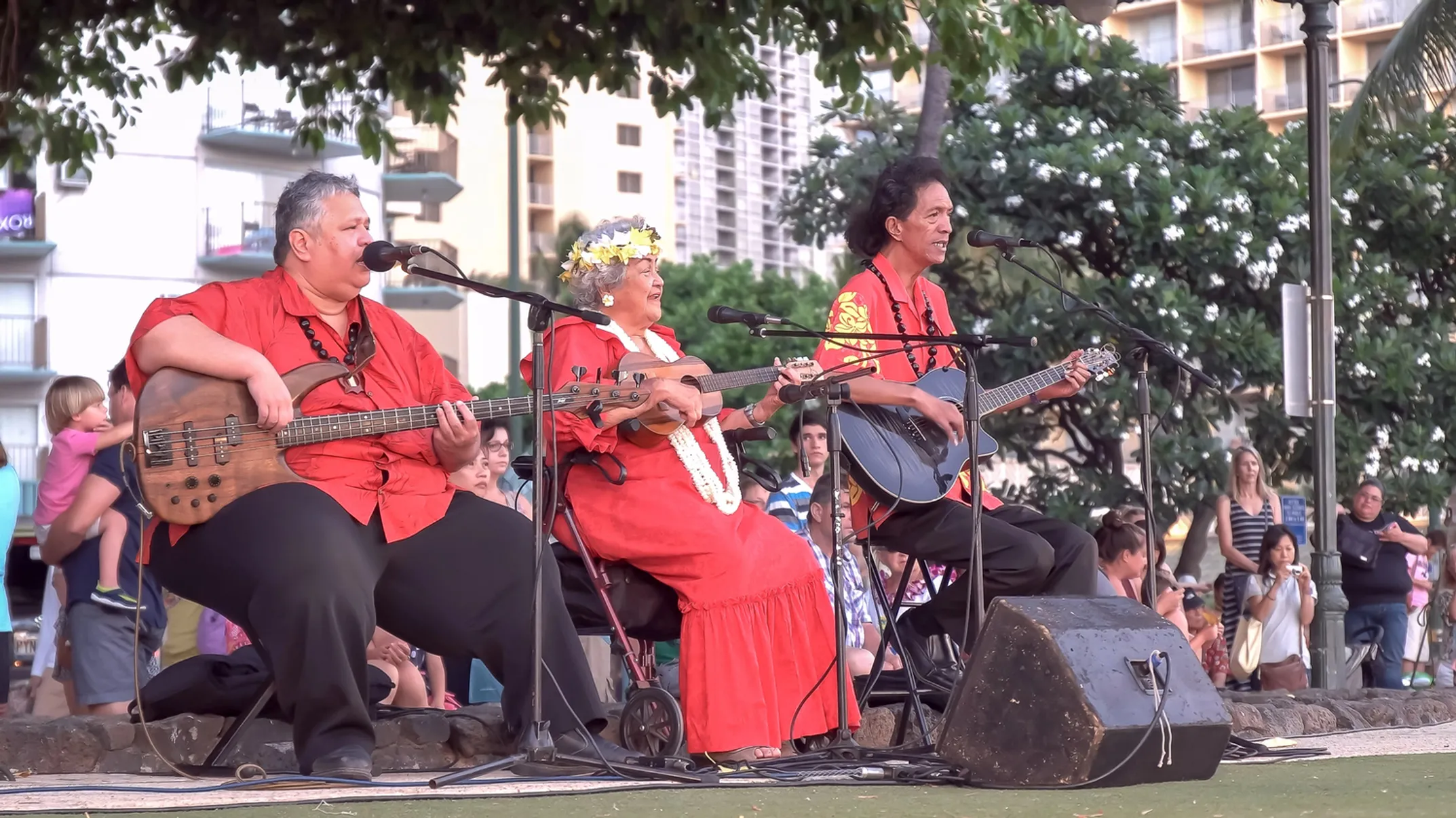 Hawaiian cultural ceremony with traditional chanting protocols