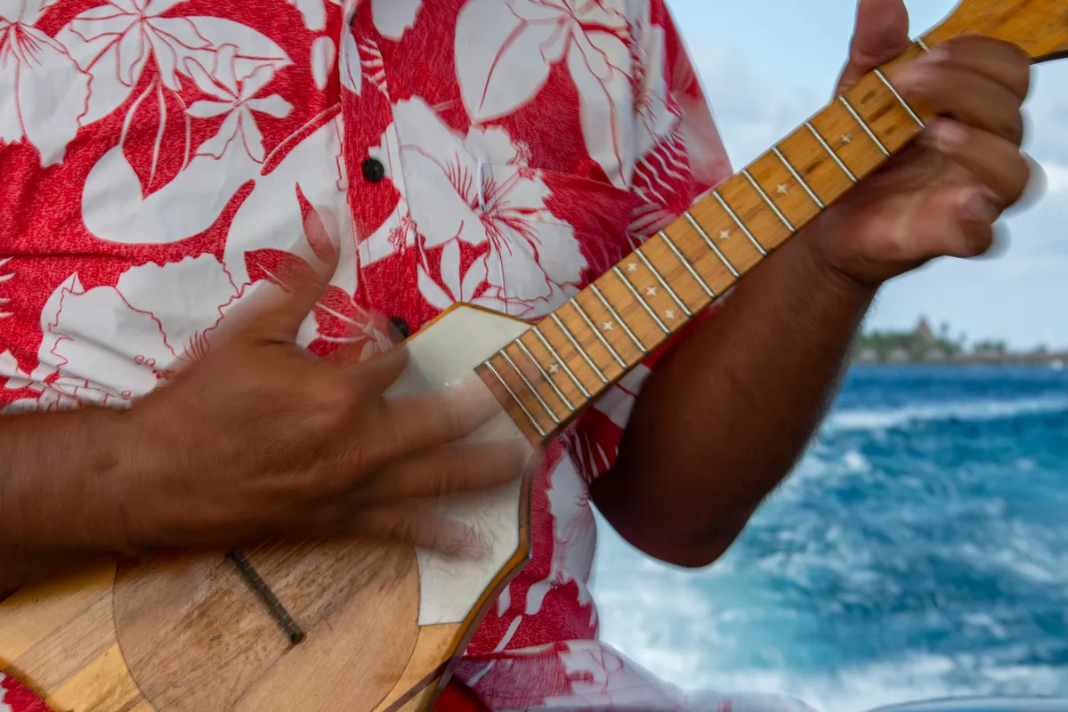 Modern Hawaiian musicians blending traditional and contemporary styles