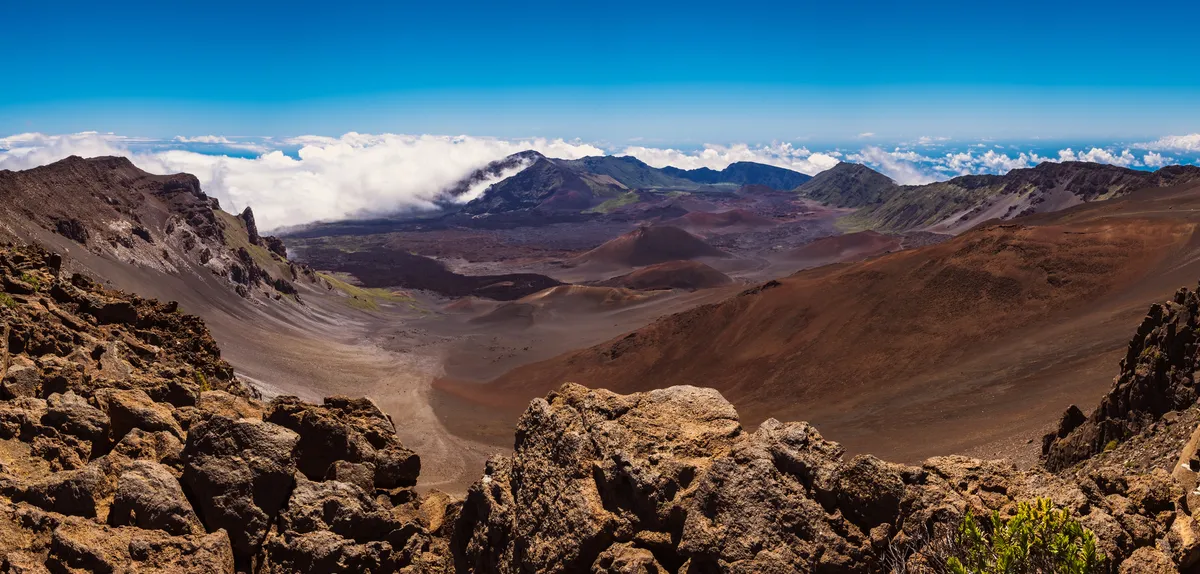 Hawaii national park dramatic volcanic landscape