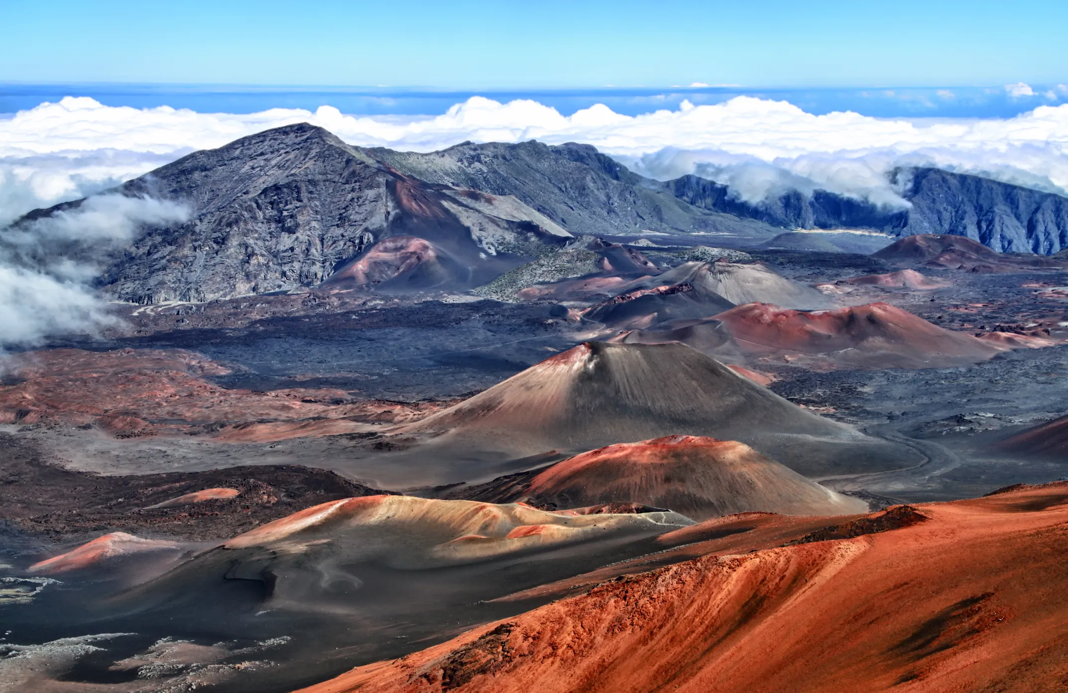 Professional photography example of Hawaii's volcanic landscape with dramatic lighting and composition