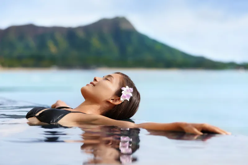 Maui spa retreat and wellness experience with tropical garden setting