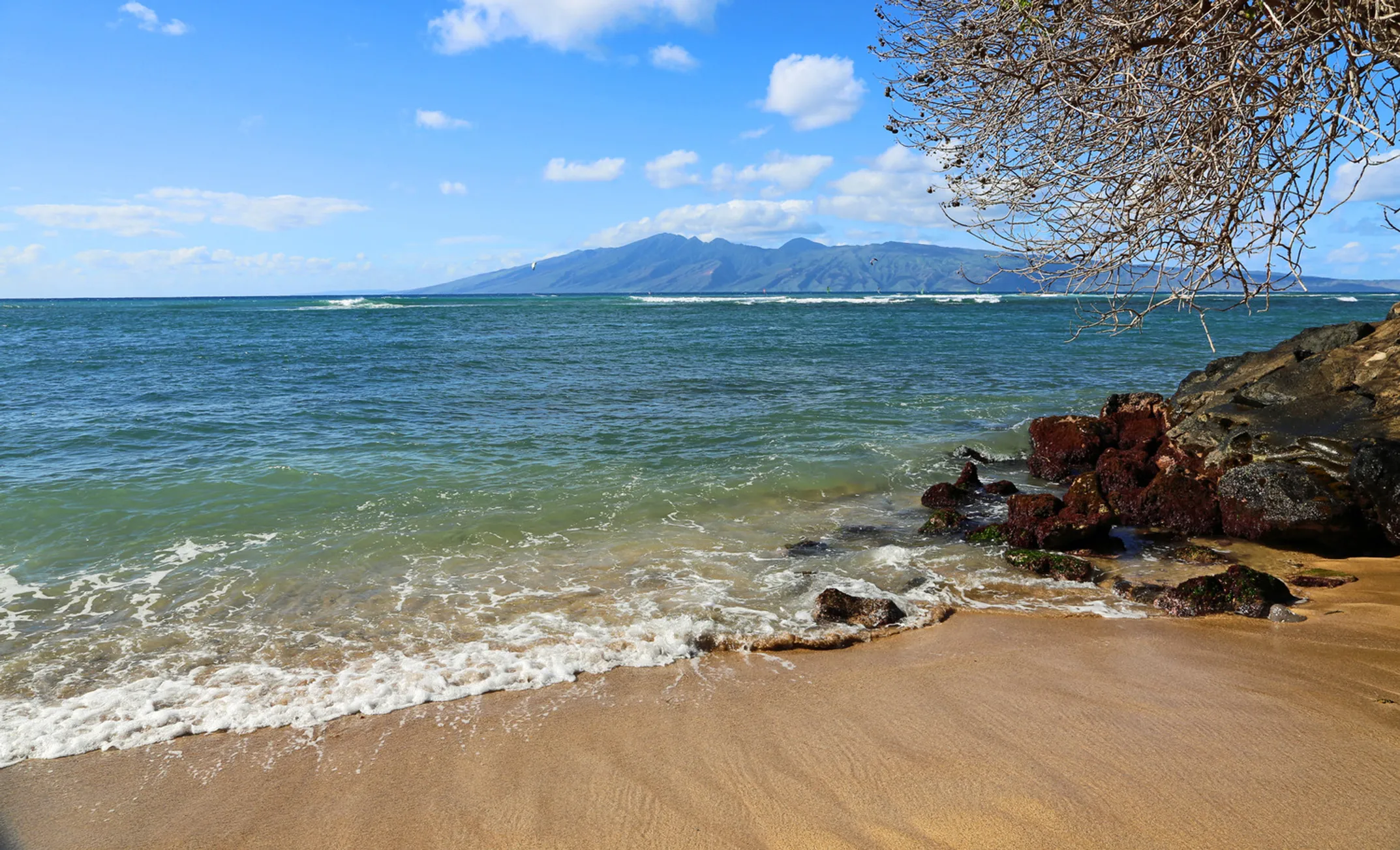 Peaceful Molokai landscape with authentic Hawaiian character
